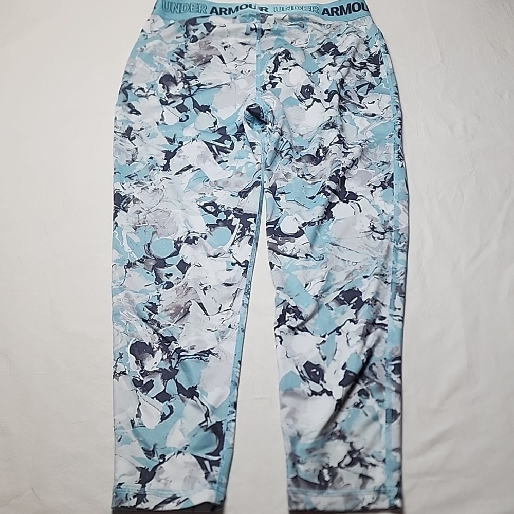 Under Armour Teal and Black Athletic Set Sports Bra Leggings XS - Picture 5 of 10